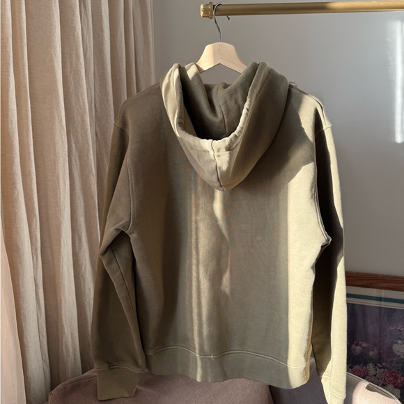 ZARA Washed Effect Hoodie Stone 100% Cotton Size L NWT - Picture 8 of 10
